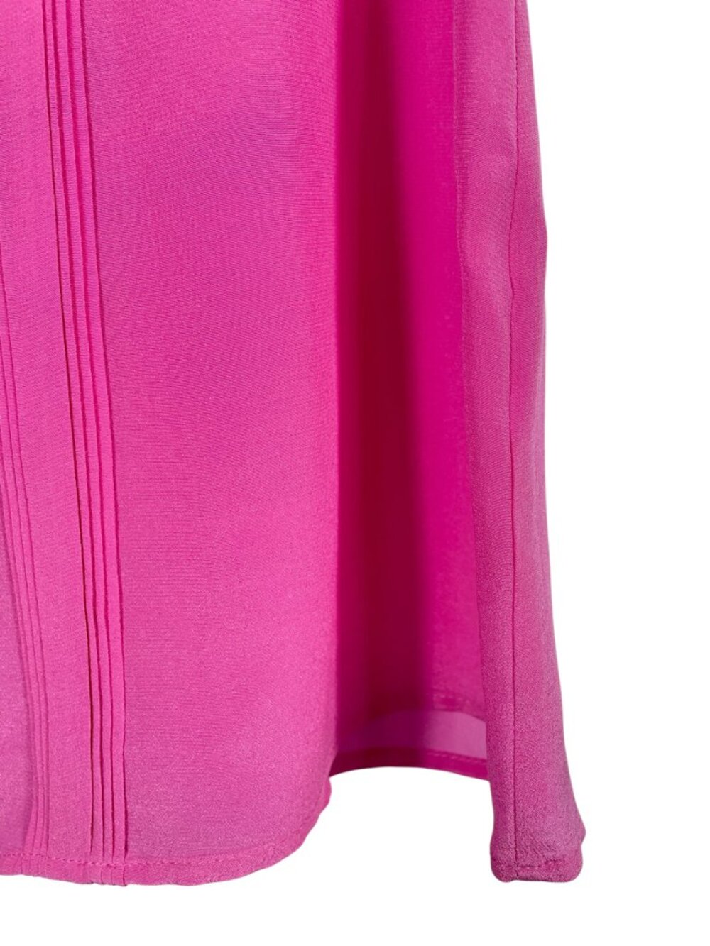 Banana Republic 100% Silk Pintuck Shell Blouse Pink Sleeveless Top 8 - Picture 8 of 13